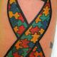 Autism Ribbon Puzzle - Rayzor Tattoos - Harrisburg Tattoo Artist - Ray Young
