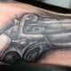 Derringer Black and Grey - Rayzor Tattoos - Harrisburg Tattoo Studio - Ray Young - Tattoo Artist