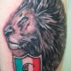 Lion Head and Crest - Rayzor Tattoos - Harrisburg Tattoo Shop - Ray Young